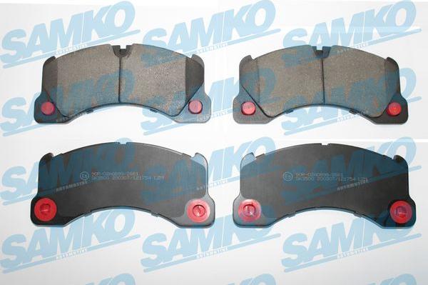 Samko 5SP1754 - Тормозные колодки, дисковые, комплект autospares.lv