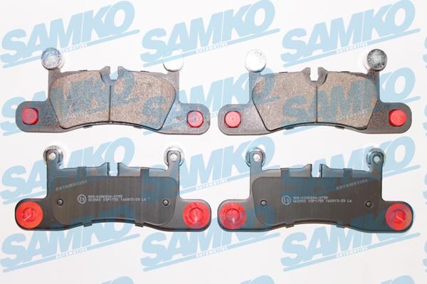 Samko 5SP1755 - Тормозные колодки, дисковые, комплект autospares.lv