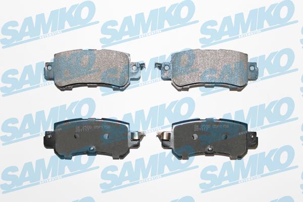 Samko 5SP1756 - Тормозные колодки, дисковые, комплект autospares.lv