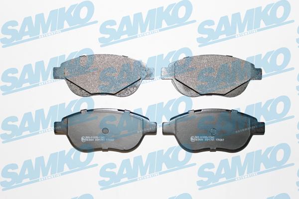 Samko 5SP1751 - Тормозные колодки, дисковые, комплект autospares.lv