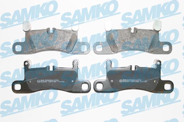 Samko 5SP1758 - Тормозные колодки, дисковые, комплект autospares.lv