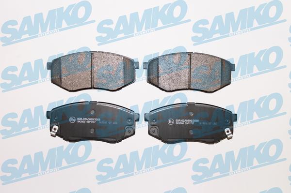 Samko 5SP1757 - Тормозные колодки, дисковые, комплект autospares.lv