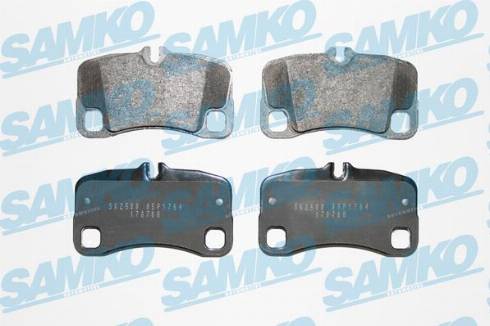 Samko 5SP1764 - Тормозные колодки, дисковые, комплект autospares.lv