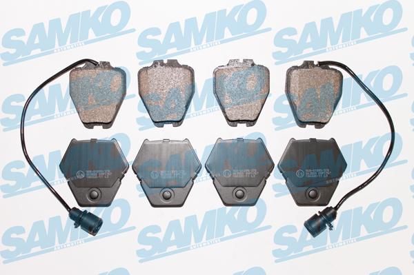 Samko 5SP1767 - Тормозные колодки, дисковые, комплект autospares.lv
