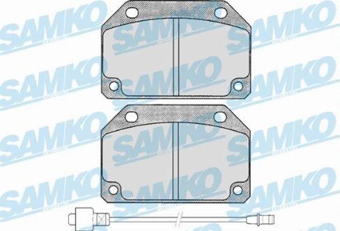 Samko 5SP176 - Тормозные колодки, дисковые, комплект autospares.lv