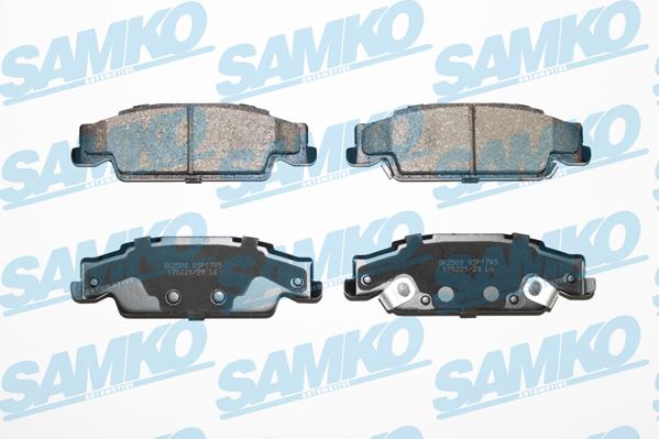 Samko 5SP1705 - Тормозные колодки, дисковые, комплект autospares.lv