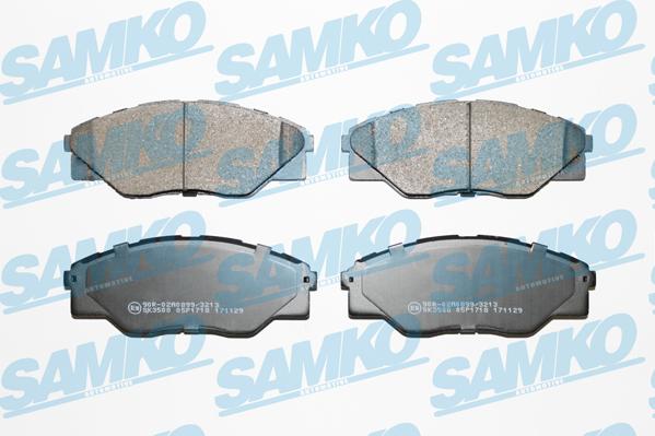 Samko 5SP1718 - Тормозные колодки, дисковые, комплект autospares.lv