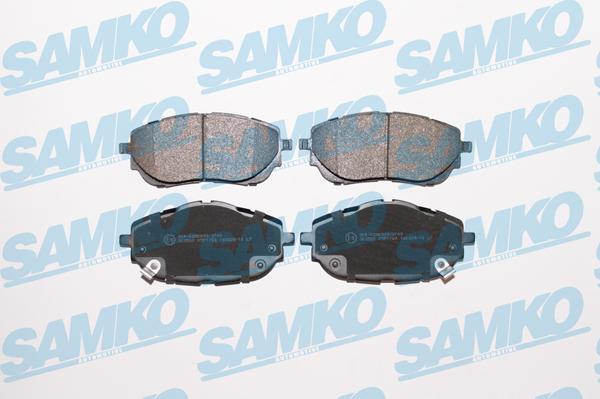 Samko 5SP1784 - Тормозные колодки, дисковые, комплект autospares.lv
