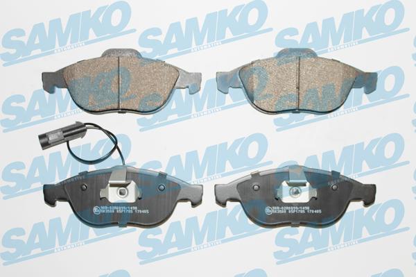 Samko 5SP1785 - Тормозные колодки, дисковые, комплект autospares.lv