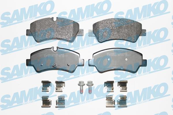 Samko 5SP1787 - Тормозные колодки, дисковые, комплект autospares.lv