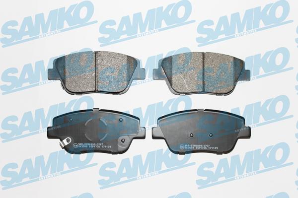 Samko 5SP1736 - Тормозные колодки, дисковые, комплект autospares.lv