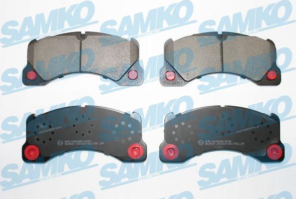 Samko 5SP1738 - Тормозные колодки, дисковые, комплект autospares.lv