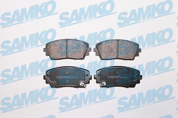 Samko 5SP1726 - Тормозные колодки, дисковые, комплект autospares.lv