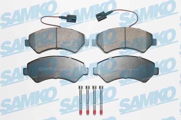 Samko 5SP1721 - Тормозные колодки, дисковые, комплект autospares.lv