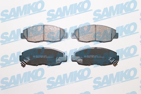 Samko 5SP1728 - Тормозные колодки, дисковые, комплект autospares.lv