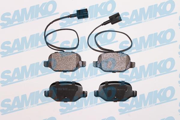 Samko 5SP1723 - Тормозные колодки, дисковые, комплект autospares.lv