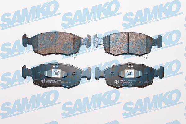 Samko 5SP1722 - Тормозные колодки, дисковые, комплект autospares.lv