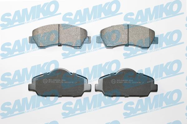 Samko 5SP1770 - Тормозные колодки, дисковые, комплект autospares.lv