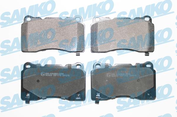 Samko 5SP1773 - Тормозные колодки, дисковые, комплект autospares.lv