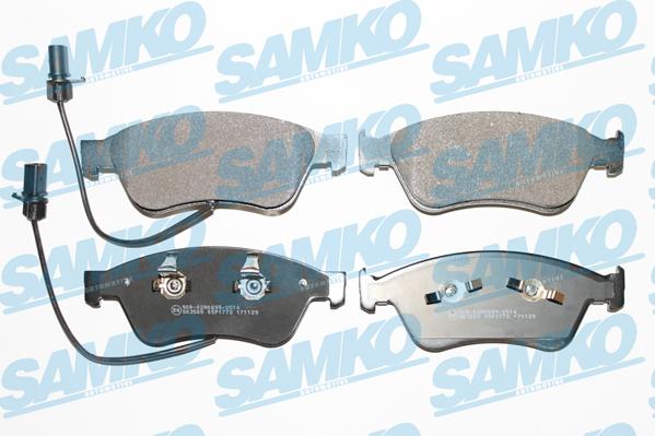 Samko 5SP1772 - Тормозные колодки, дисковые, комплект autospares.lv