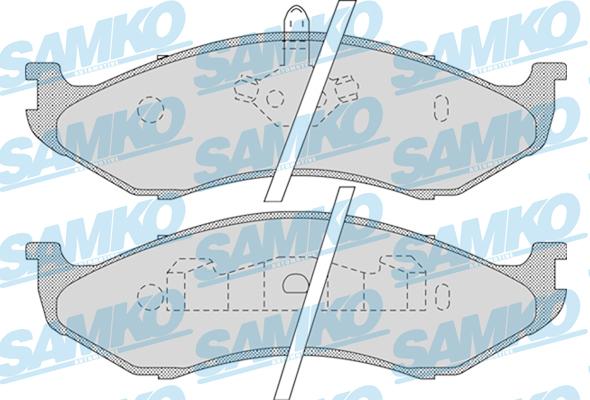 Samko 5SP896 - Тормозные колодки, дисковые, комплект autospares.lv