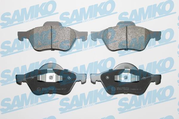 Samko 5SP898 - Тормозные колодки, дисковые, комплект autospares.lv