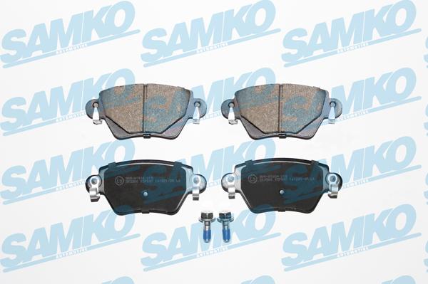 Samko 5SP897 - Тормозные колодки, дисковые, комплект autospares.lv
