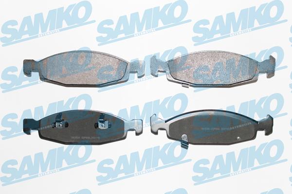 Samko 5SP840 - Тормозные колодки, дисковые, комплект autospares.lv