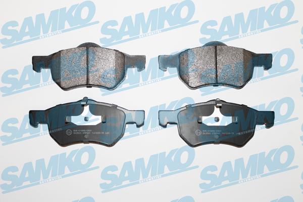 Samko 5SP841 - Тормозные колодки, дисковые, комплект autospares.lv