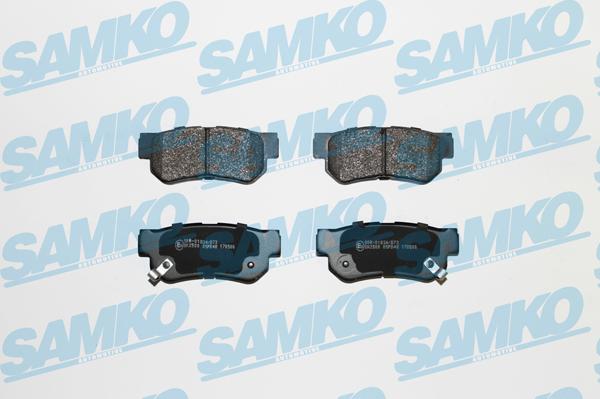 Samko 5SP848 - Тормозные колодки, дисковые, комплект autospares.lv