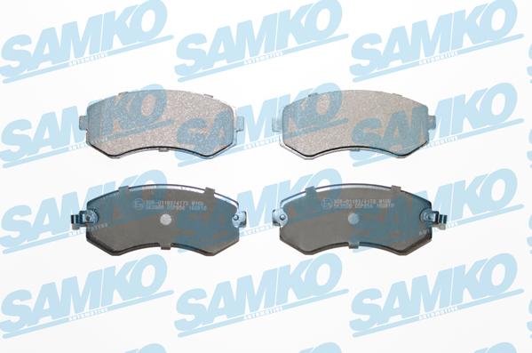 Samko 5SP856 - Тормозные колодки, дисковые, комплект autospares.lv