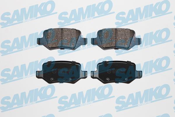 Samko 5SP850 - Тормозные колодки, дисковые, комплект autospares.lv