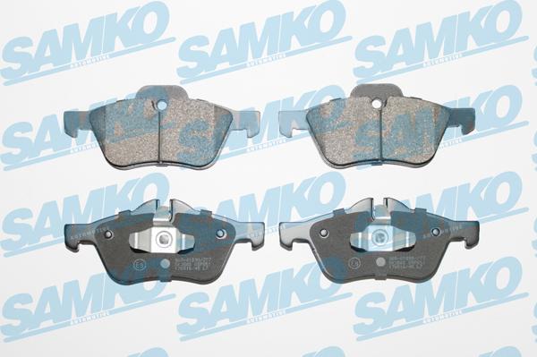 Samko 5SP851 - Тормозные колодки, дисковые, комплект autospares.lv