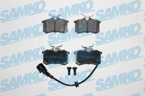 Samko 5SP853 - Тормозные колодки, дисковые, комплект autospares.lv