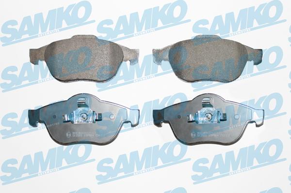 Samko 5SP864 - Тормозные колодки, дисковые, комплект autospares.lv