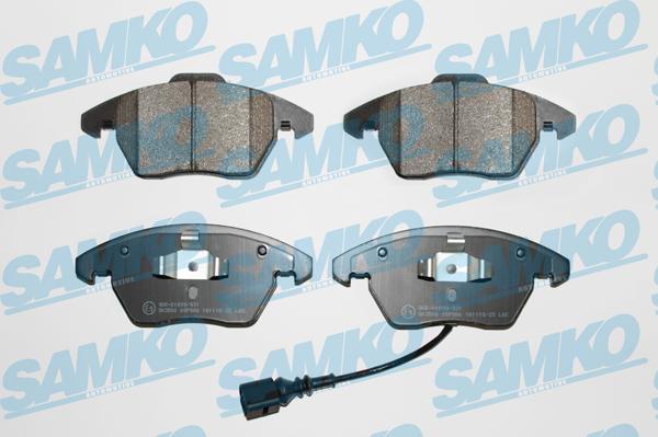 Samko 5SP866 - Тормозные колодки, дисковые, комплект autospares.lv