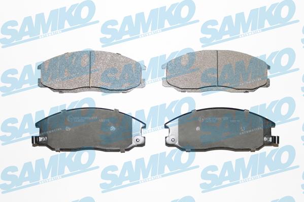 Samko 5SP860 - Тормозные колодки, дисковые, комплект autospares.lv