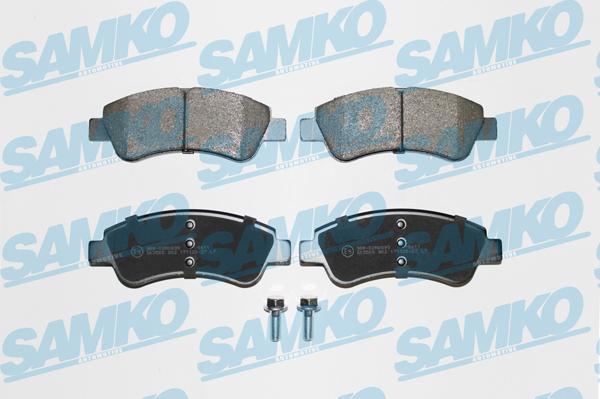 Samko 5SP802 - Тормозные колодки, дисковые, комплект autospares.lv