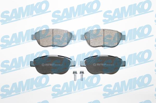 Samko 5SP807 - Тормозные колодки, дисковые, комплект autospares.lv
