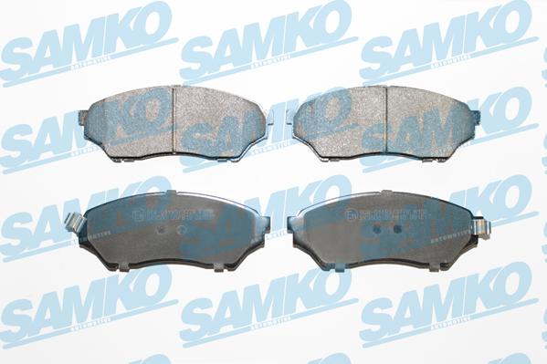 Samko 5SP819 - Тормозные колодки, дисковые, комплект autospares.lv