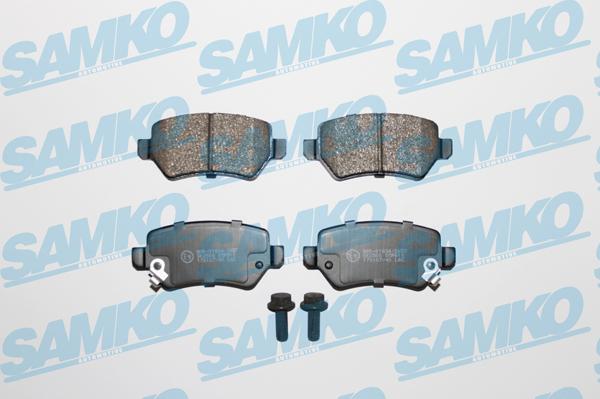 Samko 5SP811 - Тормозные колодки, дисковые, комплект autospares.lv