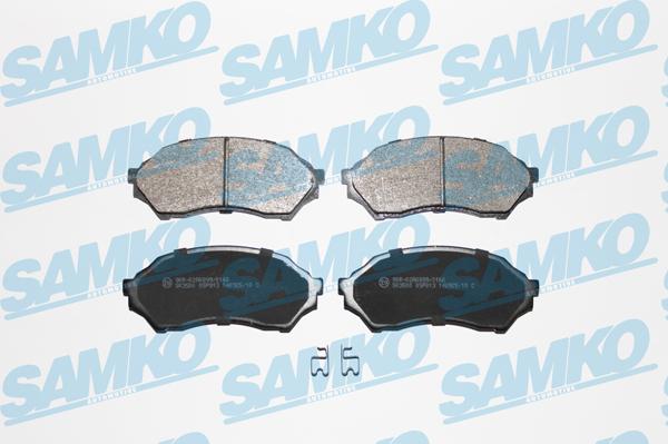 Samko 5SP813 - Тормозные колодки, дисковые, комплект autospares.lv