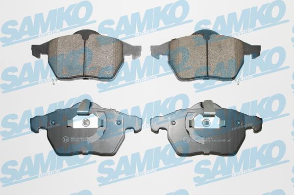 Samko 5SP812 - Тормозные колодки, дисковые, комплект autospares.lv