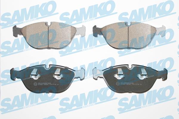 Samko 5SP881 - Тормозные колодки, дисковые, комплект autospares.lv