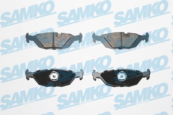 Samko 5SP887 - Тормозные колодки, дисковые, комплект autospares.lv