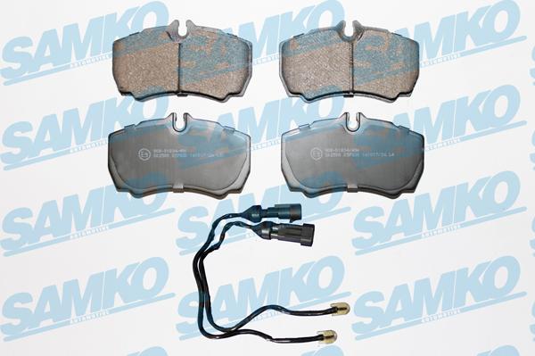 Samko 5SP830A - Тормозные колодки, дисковые, комплект autospares.lv
