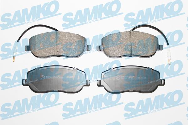 Samko 5SP831 - Тормозные колодки, дисковые, комплект autospares.lv