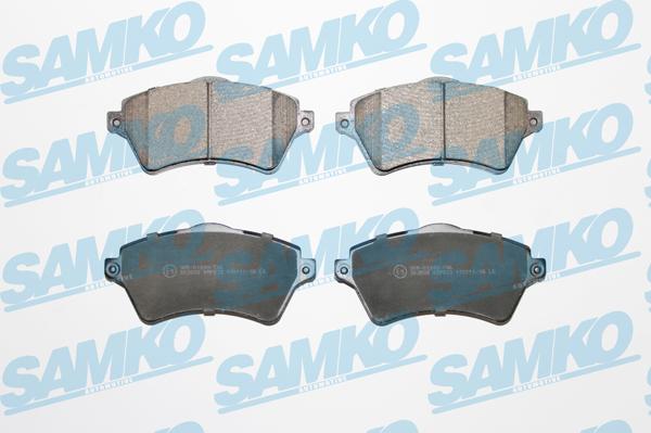 Samko 5SP833 - Тормозные колодки, дисковые, комплект autospares.lv