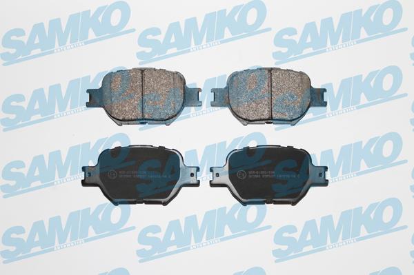 Samko 5SP837 - Тормозные колодки, дисковые, комплект autospares.lv