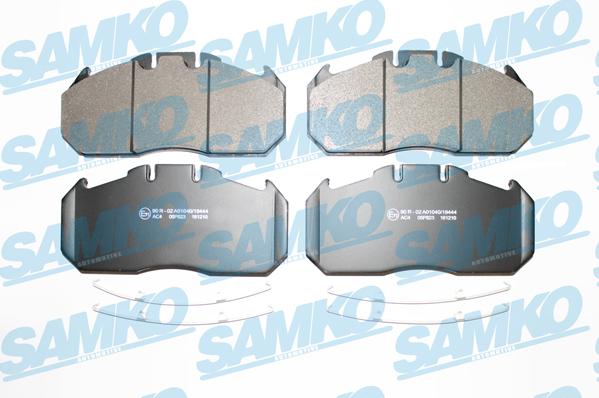 Samko 5SP823 - Тормозные колодки, дисковые, комплект autospares.lv